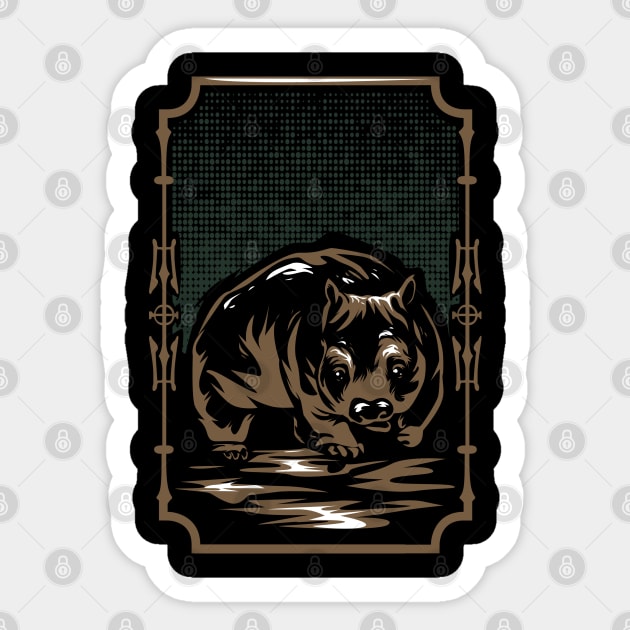 Wombat Australia Sticker by Caskara